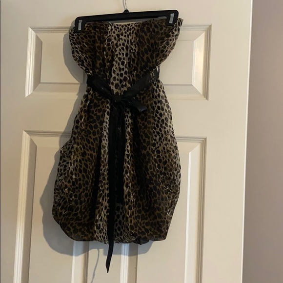 Leopard print tube dress - Picture 1 of 7